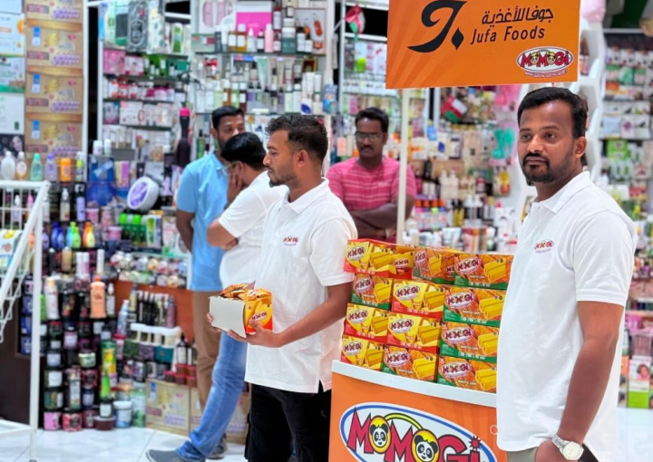 Merek camilan dari Sari Murni Group, Momogi melakukan ekspansi pasar Timur Tengah.(Dok.Momogi)