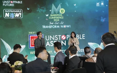 Ina Tuti Marlina, Head of International Business Development Sari Murni Group dalam ASEAN Marketing Summit pada Rabu (06/12/2023). (Foto: Marketeers/Nugraha Satia)