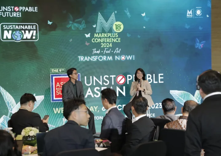 Ina Tuti Marlina, Head of International Business Development Sari Murni Group dalam ASEAN Marketing Summit pada Rabu (06/12/2023). (Foto: Marketeers/Nugraha Satia)